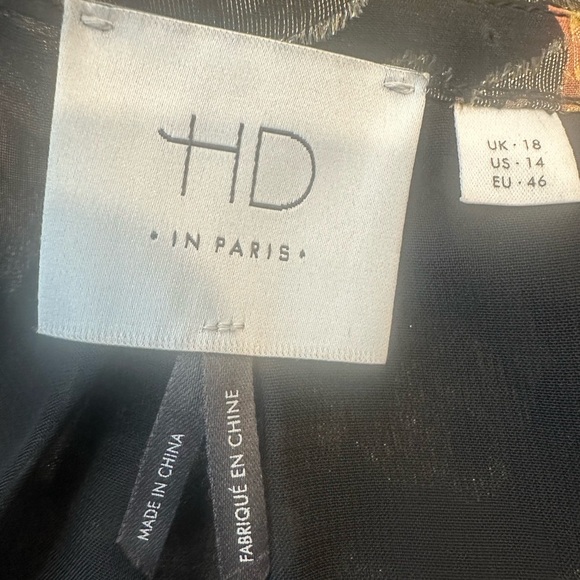 Anthropologie Golden Garden Top 14Medium Velvet Floral Bling Shimmering Sparkles - Picture 9 of 9